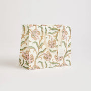 These hand block printed gift bags are made from a strong 250gsm recycled cotton card paper in colours and designs complementing the gift wrap range. 