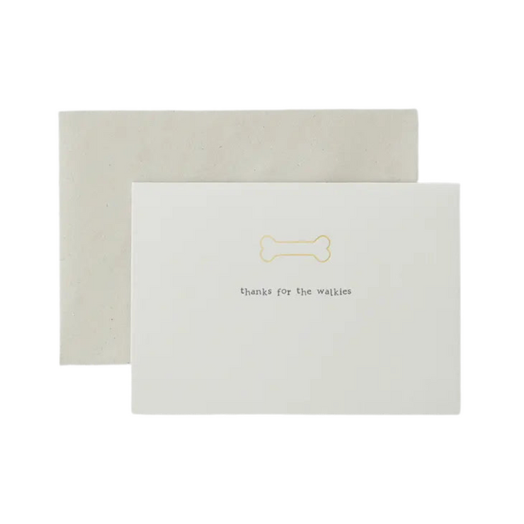 Gold Foil Greetings Card - Thanks for Keeping the Dog Alive