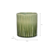 Nettleton Green Ceramic Small Glazed Pot