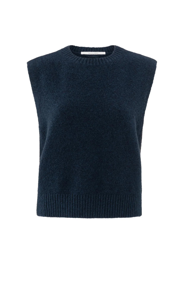 Soft Knitted Vest with Open Back