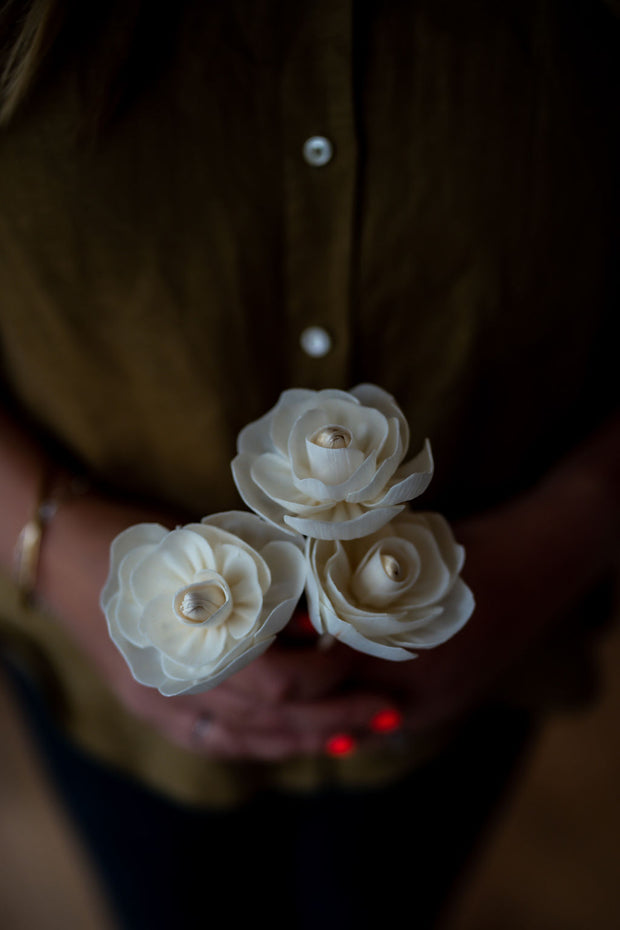 Natural Diffuser Flowers - Rose On Reed