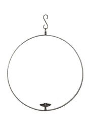 Large Black Candle Wreath