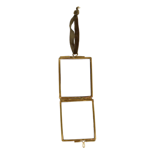 Hanging Brass Mini Photo Frame 4.5X5.5cm