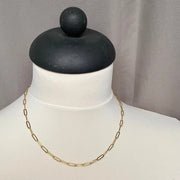 Little Nell 18k gold plate long link nacklace