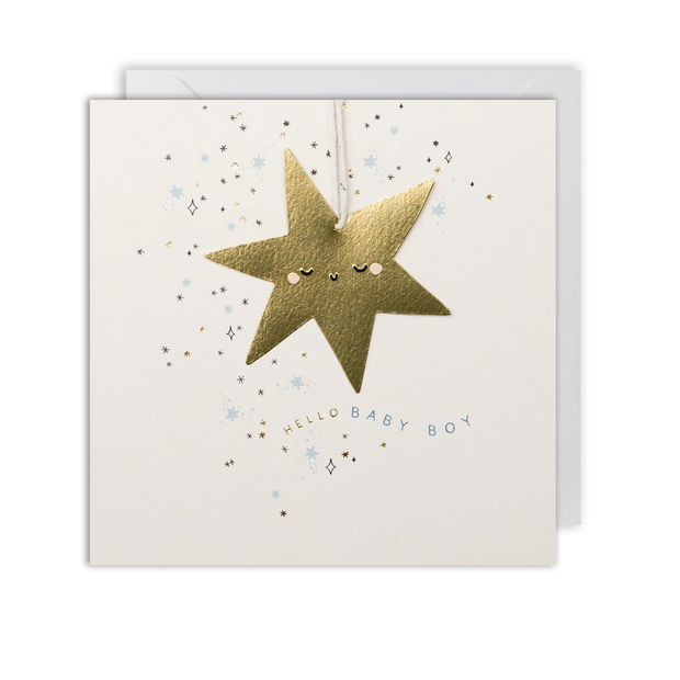 Baby Boy Keepsake Star greeting card, Meraki
