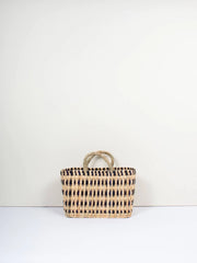 Indigo Woven Reed Basket, 3 sizes