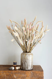 Dried Celosia Natural Pink Flowers displayed in vase