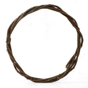 30cm diameter twisted vine wreath, dark brown