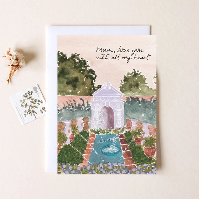 'Mum, Love You' Walled Garden Mothers Day Card