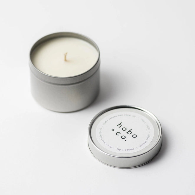 Fig and Cassis Soy Wax Candle Tin