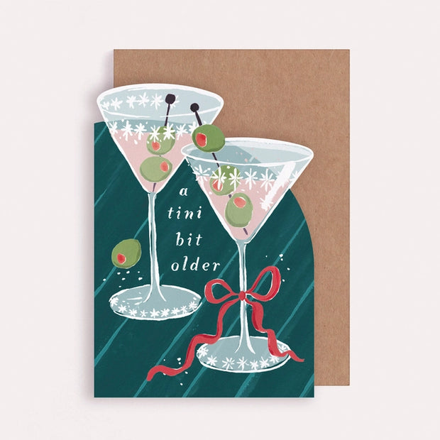 Tini Bit Older Martini Birthday Card | Birthday Cards