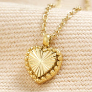 N069 Gold Stainless Steel Tiny Heart Pendant Necklace