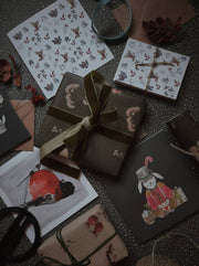 Winter season florals Gift Tags
