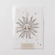 Sunface Papercut Decoration with Postcard and Envelope