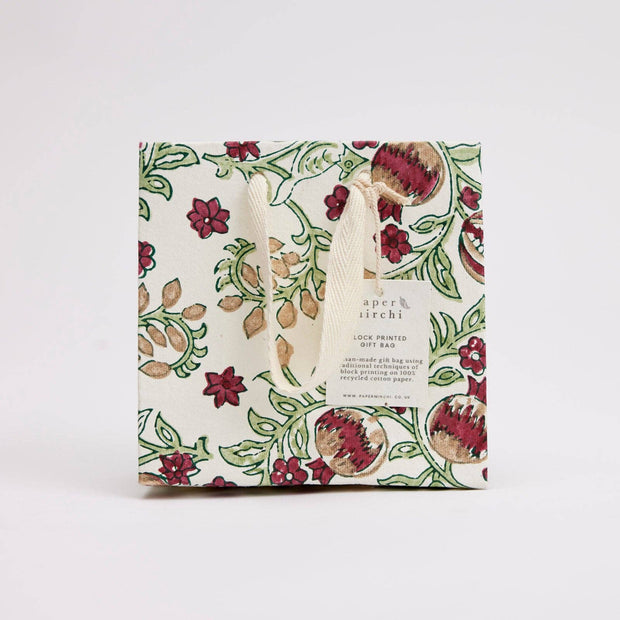 Pomegranate cherry small gift bag