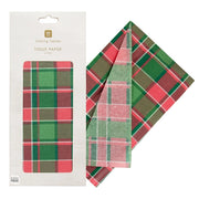 Tartan Red Christmas Tissue Paper, 4 Pack