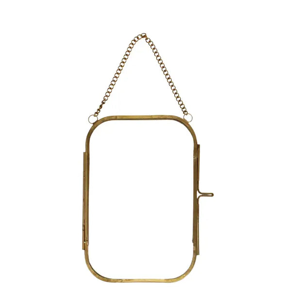 Rounded Hanging Brass Frame 10X15cm