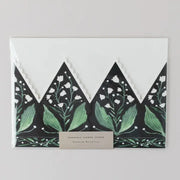 Botanical Party Hat Crown Card Lily of the Valley