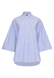 White and blue stripe shirt from Victoria Shop