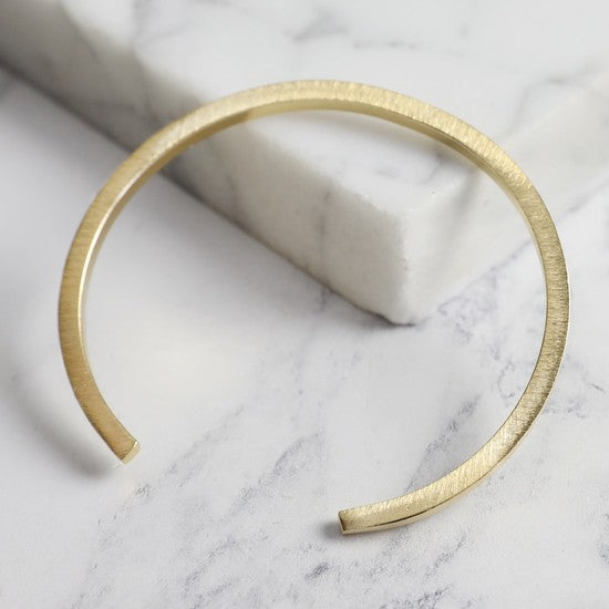 Gold or Silver Bar Bangle - From Victoria Shop