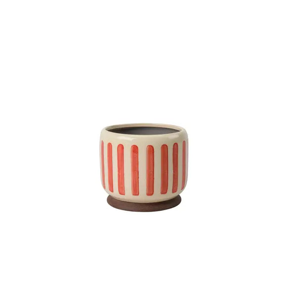 New Collectors Indoor Pot 13cm Red Stripe