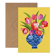 A6 Greetings cards with colourful tulips illustration to celebrate Spring, Brie Harrison