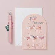 Champagne Congratulations Card | Engagement | Wedding Cards