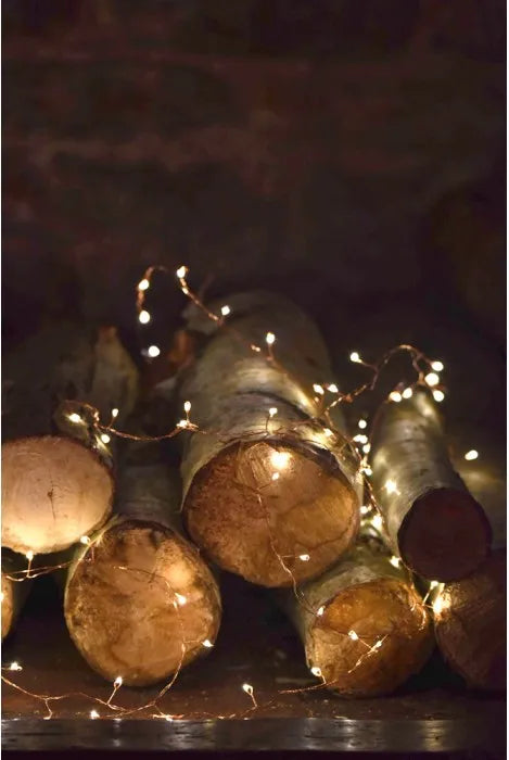 Cluster Copper Lights Indoor/Outdoor 15M Mains Powered