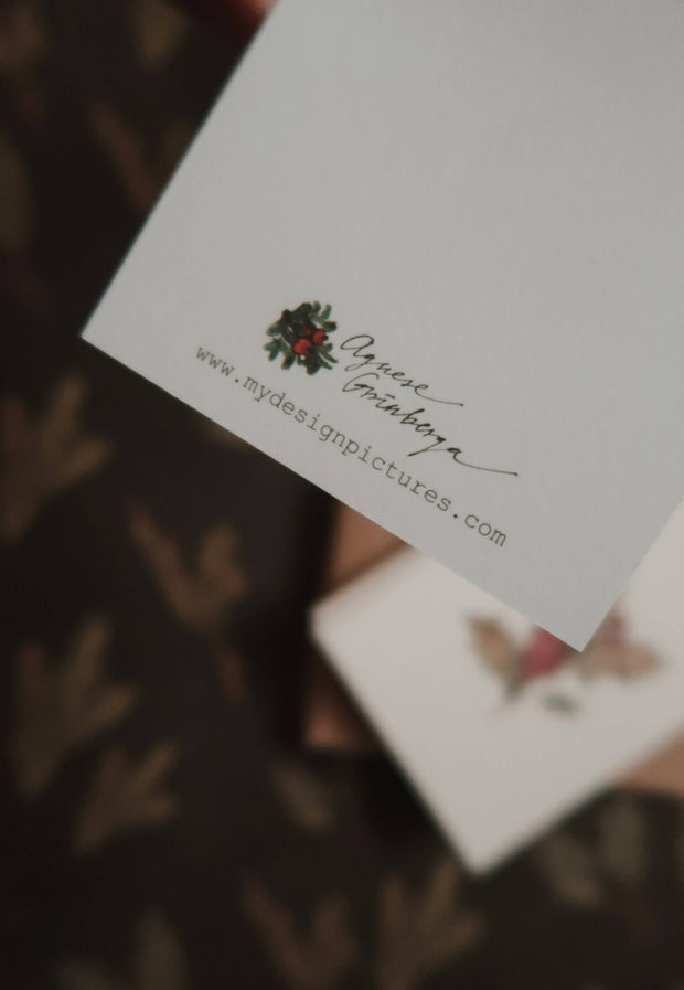 Christmas parcel Gift Tag Card