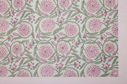 Block Printed Wrapping Paper Sheets -  Rajmala Teal