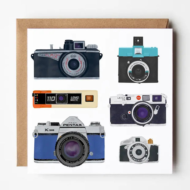 Point and Shoot - Blank Camera Greetings Card