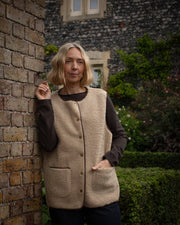 Sherpa Gilet in Oat