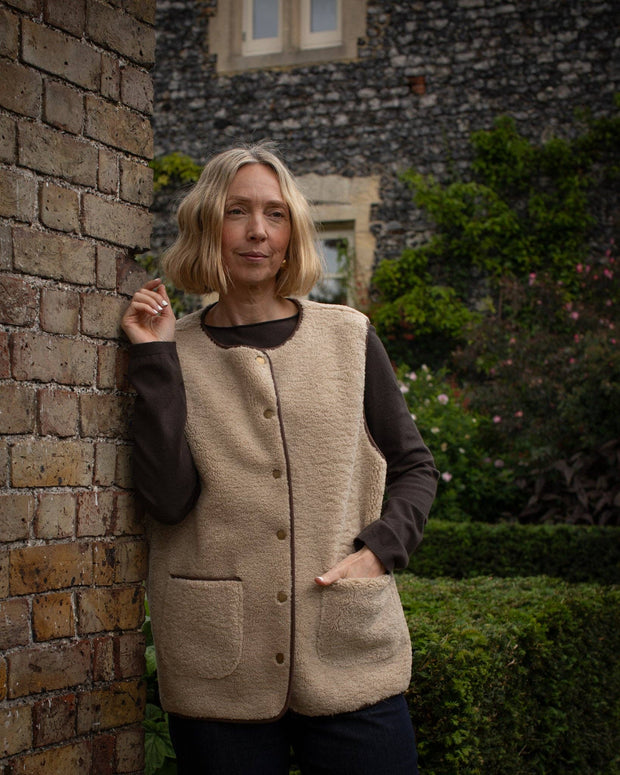 Sherpa Gilet in Oat