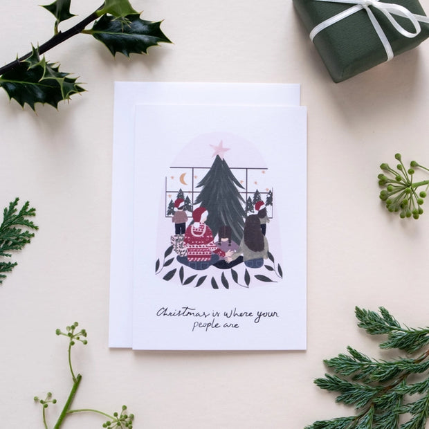 Christmas Is Where Your People Are - Greeting Card