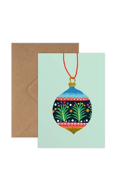 Christmas Mini Card Pack - Mistletoe & Bauble