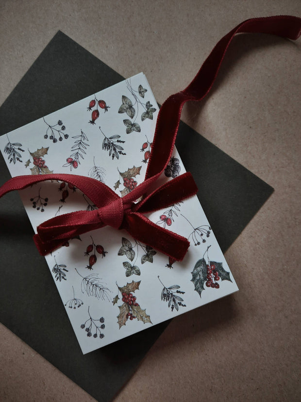 Winter season florals Gift Tags