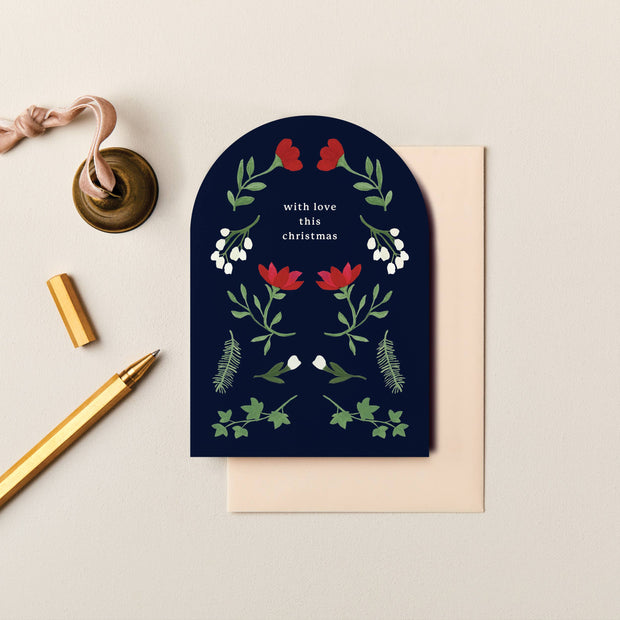 With Love This Christmas Card | Luxury Christmas Card