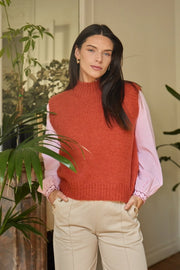 Mirko sweater in brick. Calie Paris 