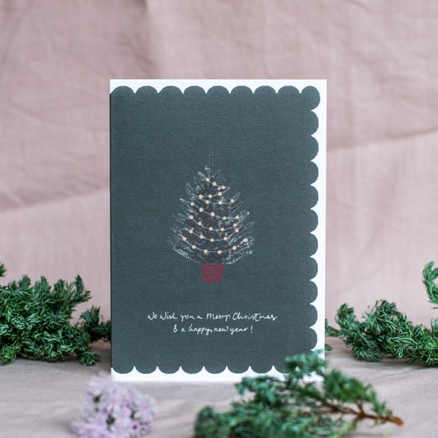 Traditional Tree Scallop - Greeting Card - From Victoria Shop