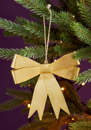 Gold Metal Bow Hanging Decoration