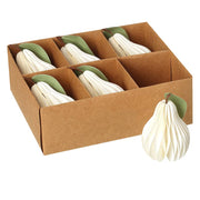 White Paper Pears - set of 6