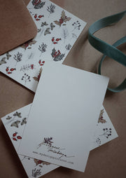 Winter season florals Gift Tags