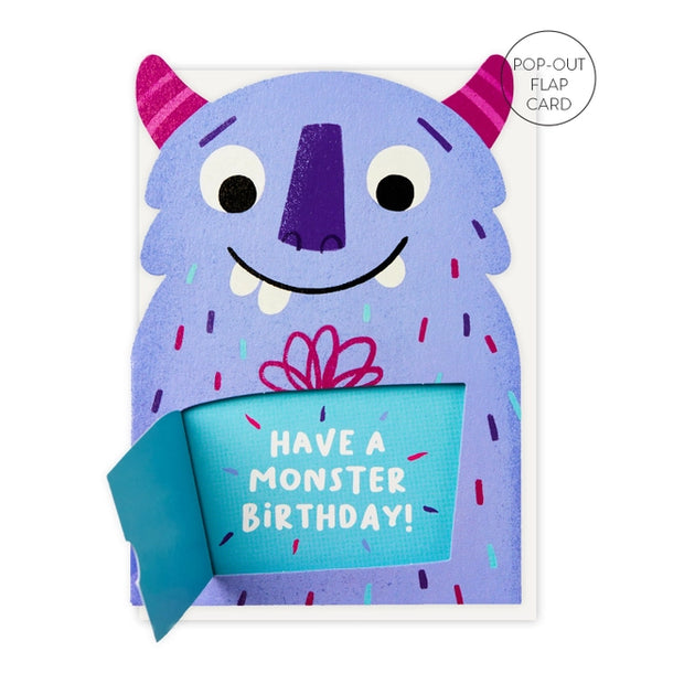 Stormy Knight Friendly Monster Birthday Card