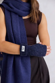 detail of Reykjavik Handwarmers - Midnight Navy
