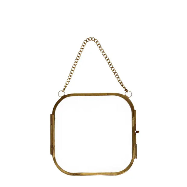 Rounded Hanging Brass Frame 10X10cm - From Victoria Shop