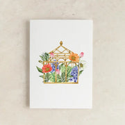Floral Greenhouse watercolour Greeting Card - From Victoria Shop