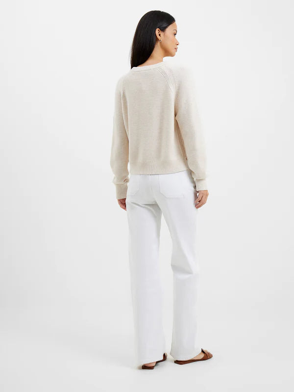 Reverse oatmeal cotton jumper by French Connection