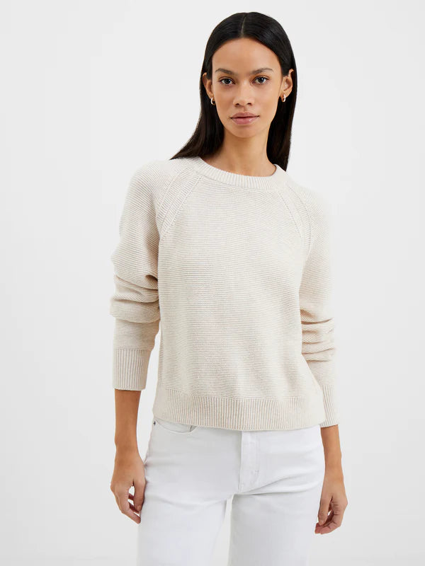 French Connection oatmeal cotton jumper