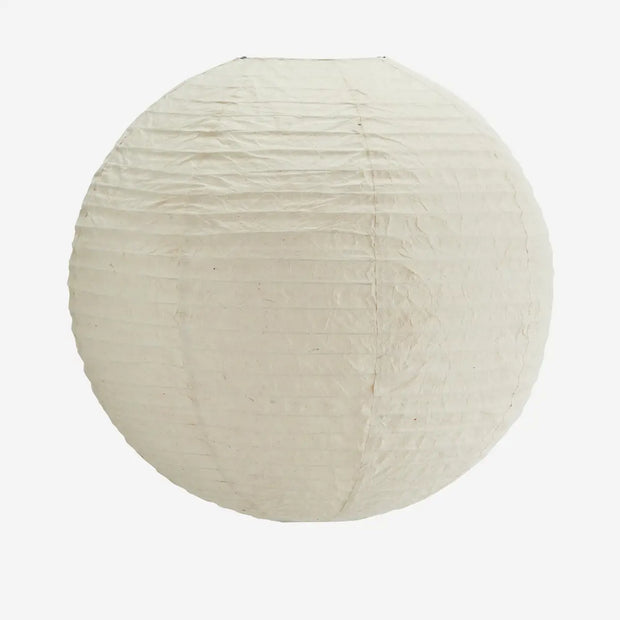 Handmade Paper Round Lamp Shade in Powder