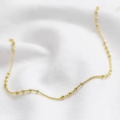 Gold Satellite Chain Necklace